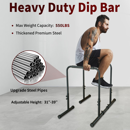 Adjustable dip bar stand - adjustable,